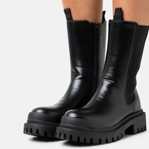 Calf Black Boots